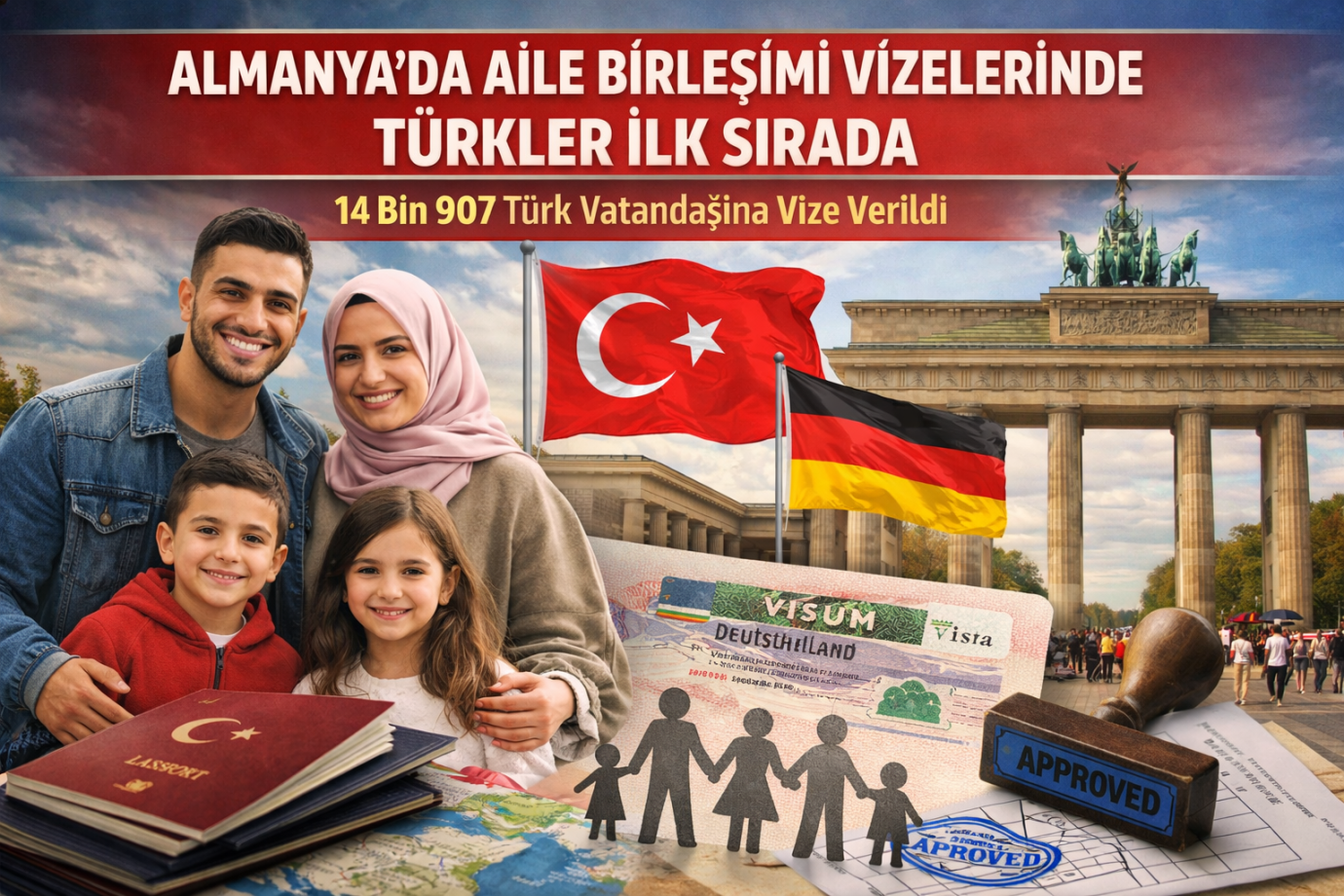 Almanya’da Aile Birleşimi Vizelerinde Türkler İlk Sırada