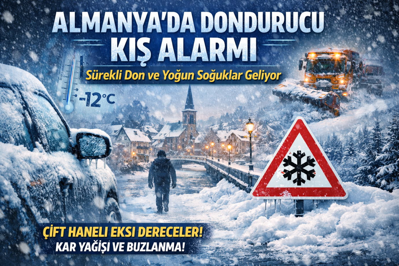 Almanya’da Dondurucu Kış Alarmı