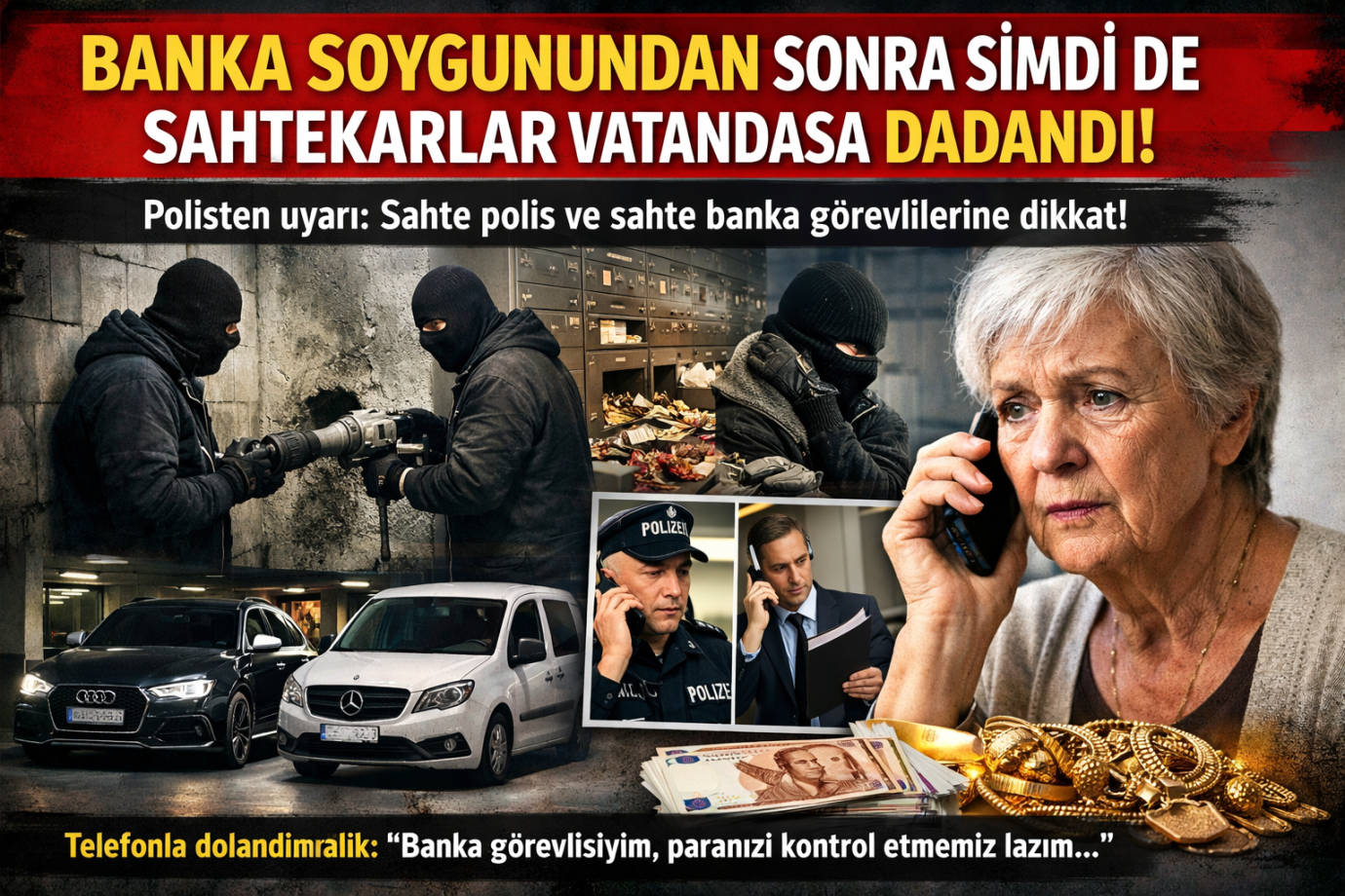 Gelsenkirchen’de Banka Soygunundan Sonra Şimdi de Sahtekarlar Vatandaşa Dadandı