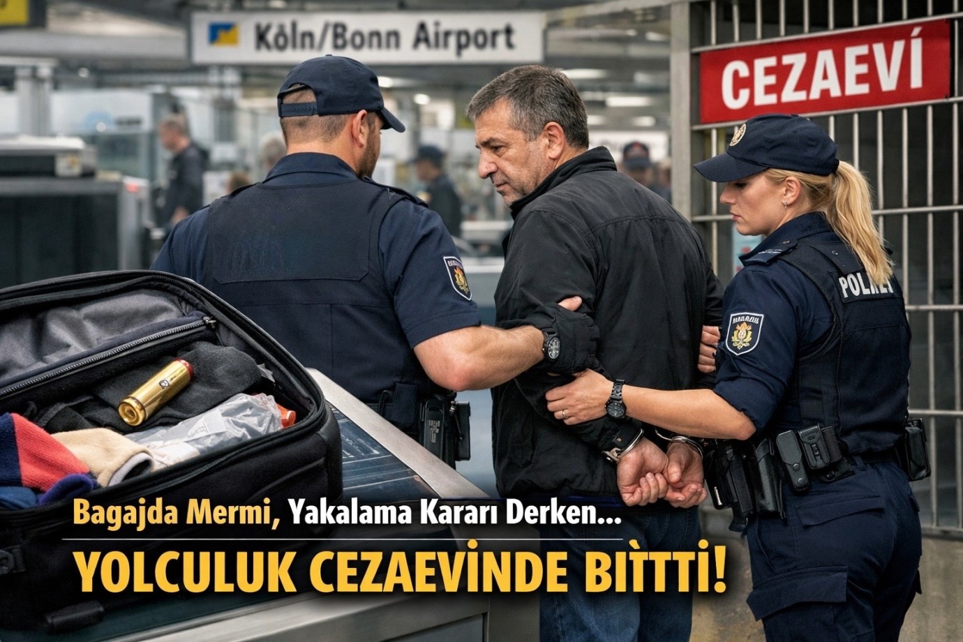 Bagajdan Çıkan Mermi Yolculuğu Cezaevinde Bitirdi