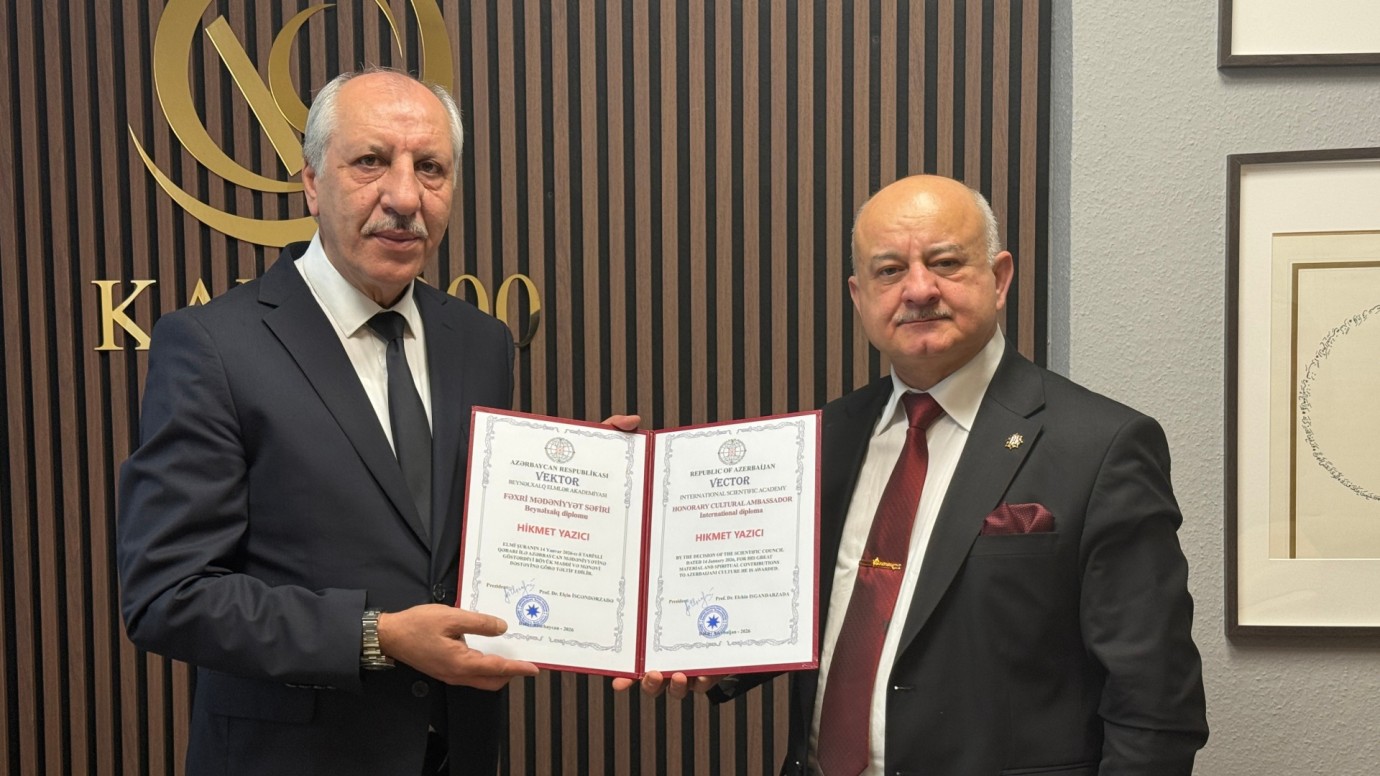 Duisburglu İş İnsanı Hikmet Yazıcı’ya Azerbaycan’dan Onur Ünvanı
