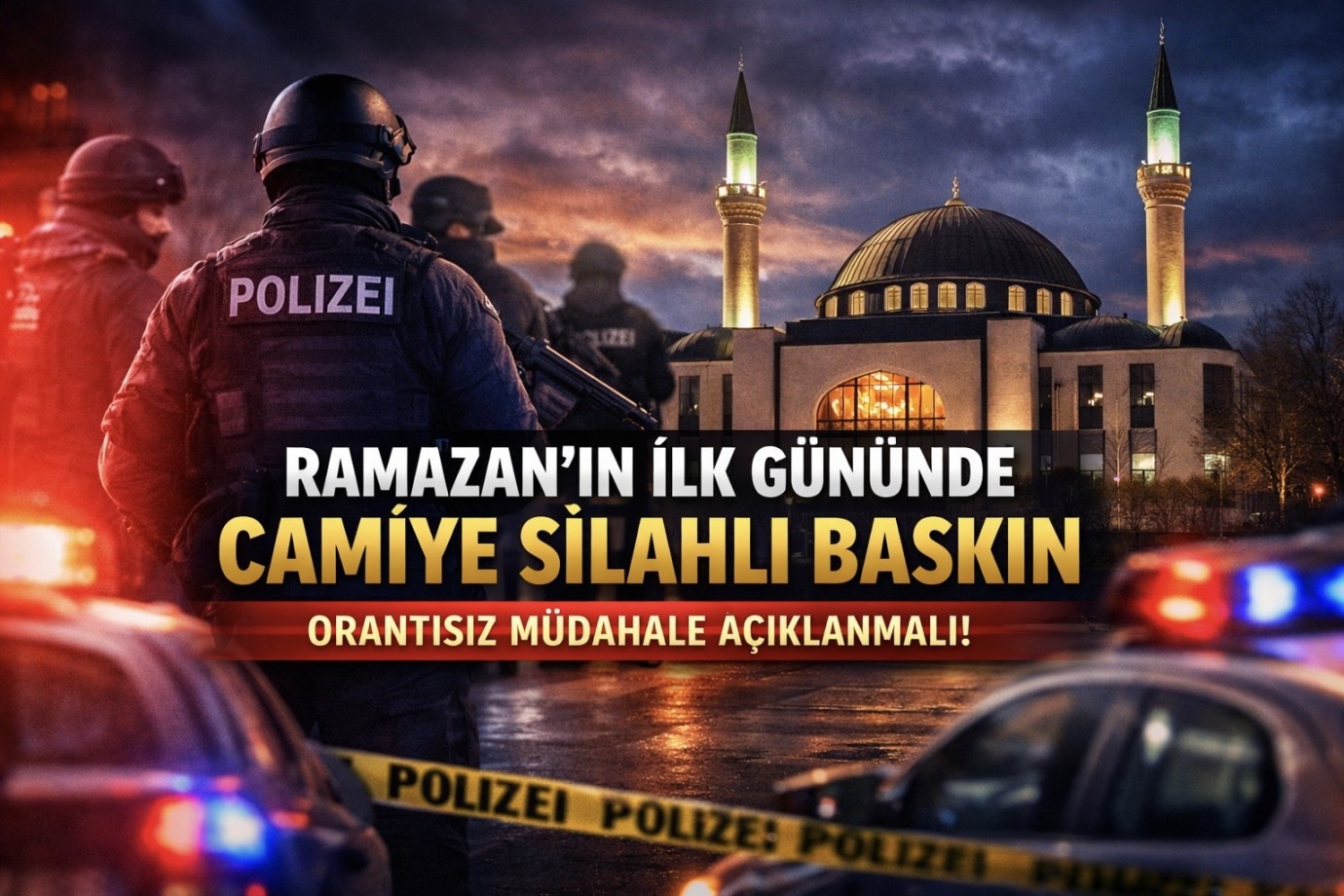 Camiye Silahlı Baskına DİTİB Genel Merkezden Tepki