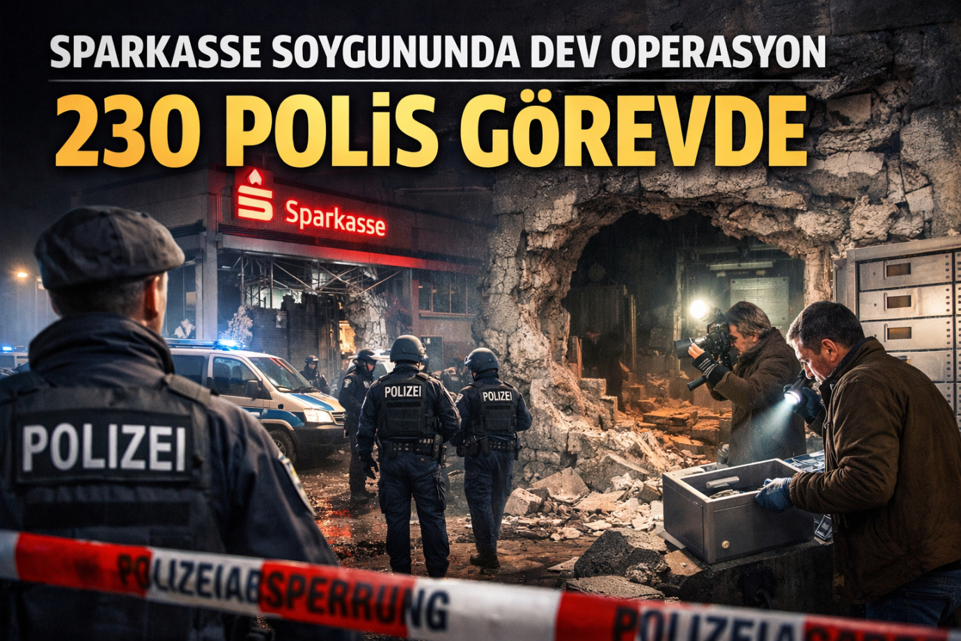 230 Polis Sahada: Sparkasse Soygunu Almanya’yı Ayağa Kaldırdı